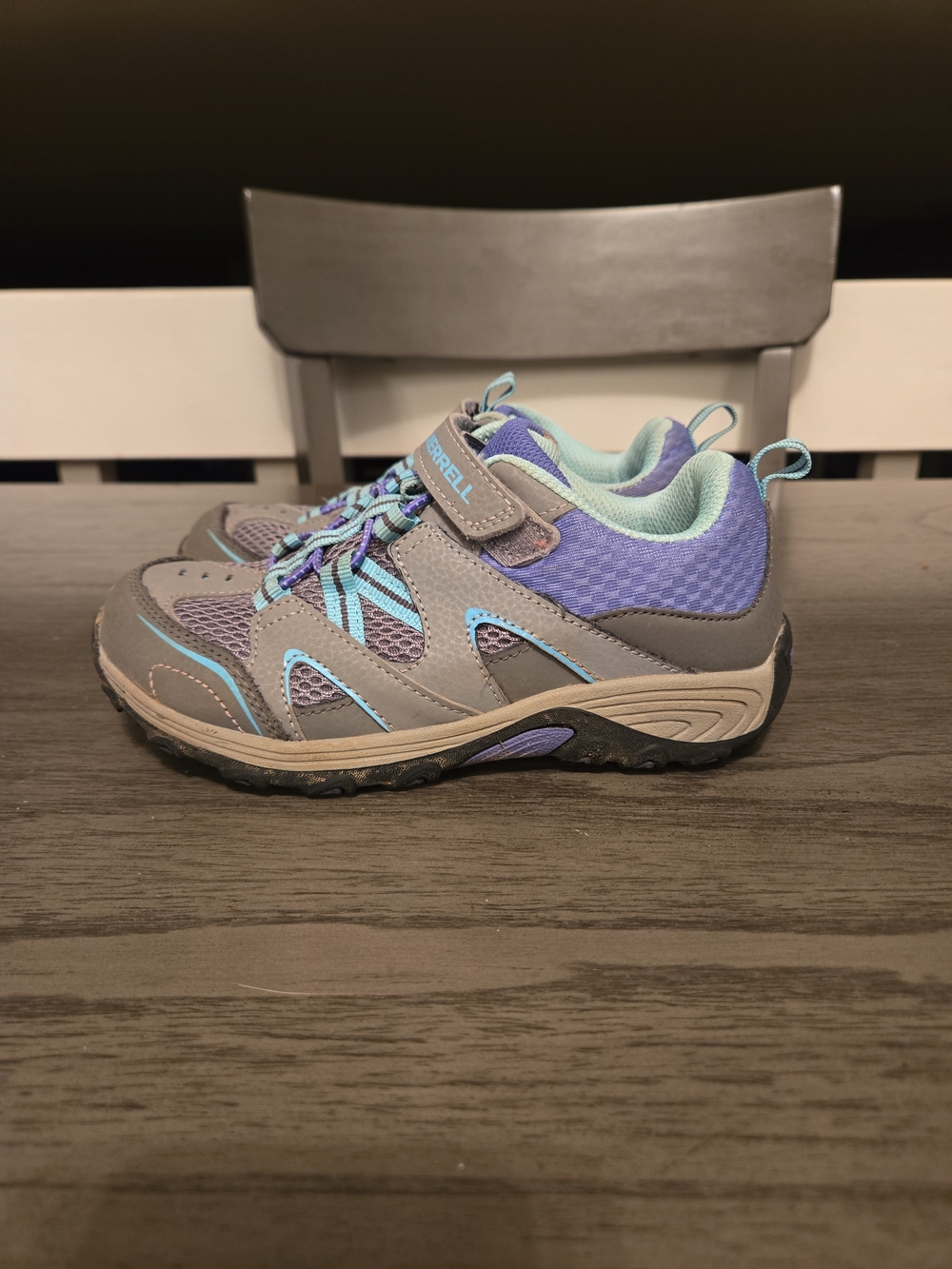 Merrell Girls Trail Chaser Hiking Shoes SZ 1 M